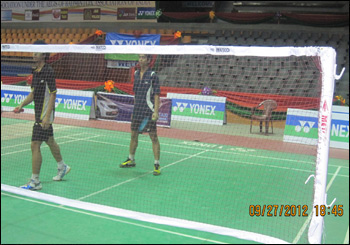 METCO Badminton net,Pole Refree CHairs used for Nationals 2012-2013