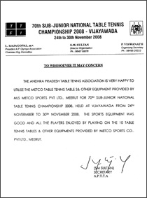 National Table Tennis Championship, Vijayawada