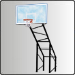 Basket Ball Pole Single Channel System